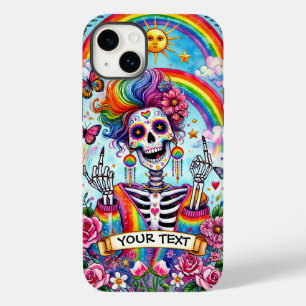 Funny Halloween Skeleton Tarot Card Case-Mate iPhone 14 Plus Hülle