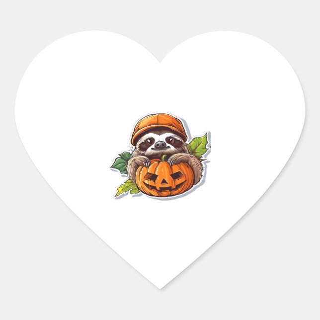 Funny Halloween Sloth Sticker Klassischer T - Shir (Vorderseite)