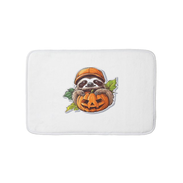 Funny Halloween Sloth Sticker Klassischer T - Shir Badematte (Vorderseite)