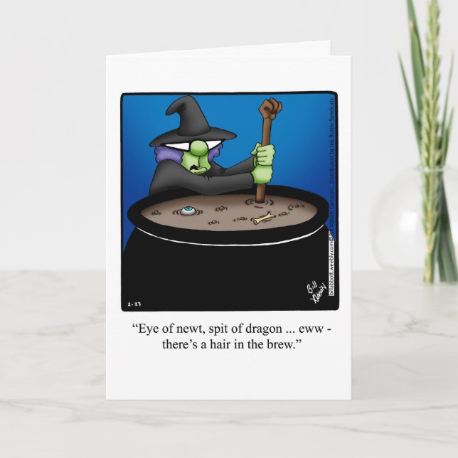 Funny Halloween Spaß Grußkarte Karte (Vorderseite)