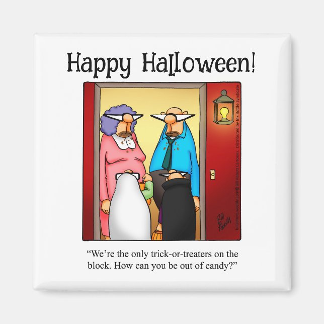 Funny Halloween Spaß Magnet (Vorne)