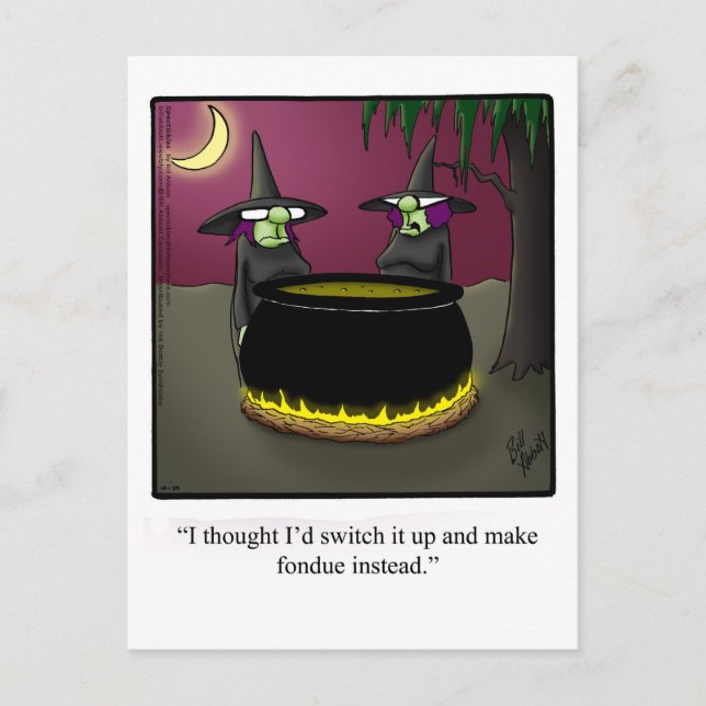 Funny Halloween Spaß Postcard Postkarte (Vorderseite)