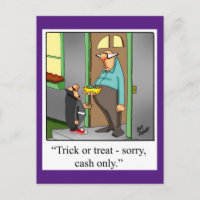 Funny Halloween Spaß Postcard "Spectickles"