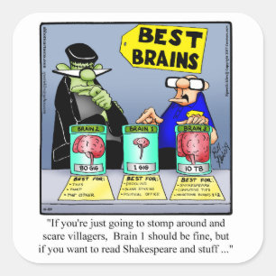 Funny Halloween Spaß Square Stickers