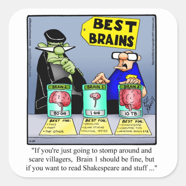 Funny Halloween Spaß Square Stickers (Vorderseite)