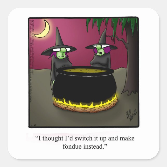 Funny Halloween Spaß Sticker (Vorderseite)