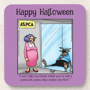 Funny Halloween Spaß Untersetzer