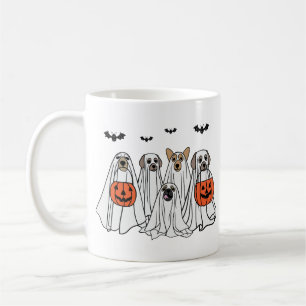 Funny Halloween Spooky Hunde - С ute Ghost Hunde Kaffeetasse