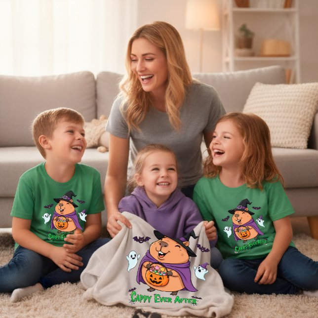 Funny Halloween Spooky Niedlich Capybara Hexe Fleecedecke (Von Creator hochgeladen)