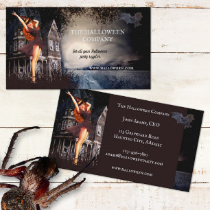 Funny Halloween Supplies Business Card Visitenkarte