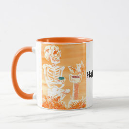 Funny Halloween Teele-ton Bat Crazy Cup Tasse