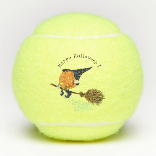 Funny Halloween Tennis Balls Hexenkürbis Tennisbälle