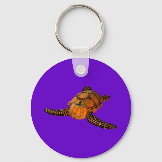 Funny Halloween Turtle Schlüsselanhänger (Vorderseite)