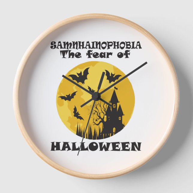 Funny Halloween Uhr (Vorderseite)