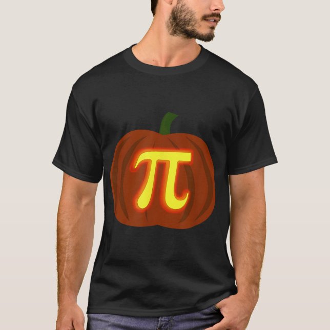 Funny Halloween und Erntedank Pumpkin Pi Math T-Shirt (Vorderseite)
