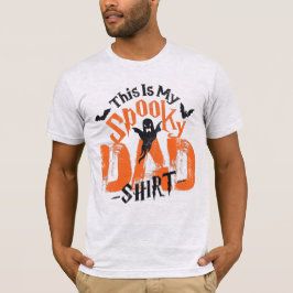 Funny Halloween 🎃 Vater T-Shirt Boo Beängstigend 