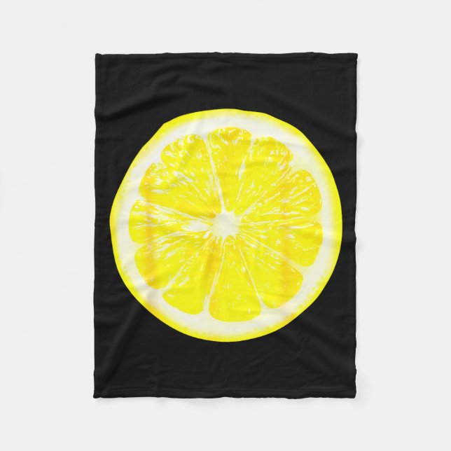 Funny Halloween Yellow Lemon Costume Fruit Costume Fleecedecke (Vorderseite)
