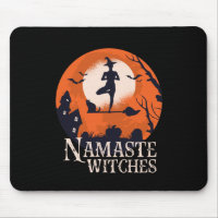 Funny Halloween Yoga Lover Namaste Hexen