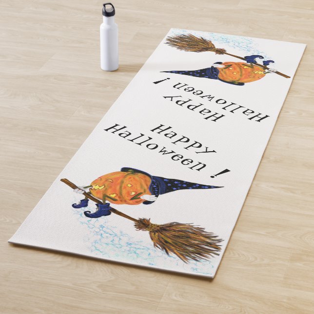 Funny Halloween Yoga Mat Hexenkürbis Yogamatte (Beispiel)