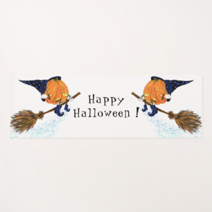 Funny Halloween Yoga Mat mit Hexenkürbis Yogamatte