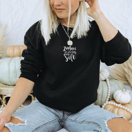 Funny Halloween Zombies Eat Brains Humor Sweater Sweatshirt