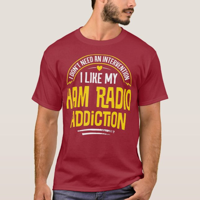 Funny Ham Radio - Mir gefällt mein Addon T-Shirt (Vorderseite)