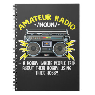 Funny Ham Radio Operator Amateur Radio Definition Notizblock