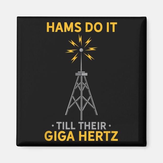 Funny Ham Radio Quote Amateur Operator Enthusiaste Magnet (Vorne)