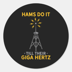 Funny Ham Radio Quote Amateur Operator Enthusiaste Runder Aufkleber