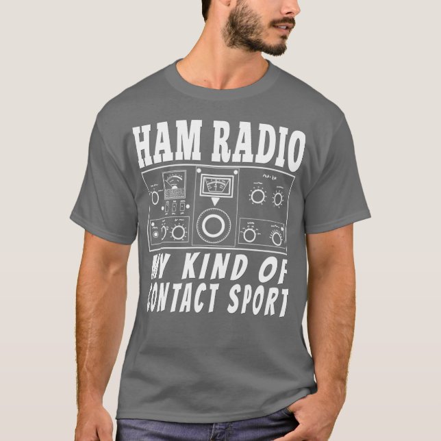 Funny Ham Radioactive Operator Ohrs Contact T-Shirt (Vorderseite)