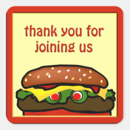 Funny Hamburger Picnic Gevor Sticker