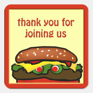 Funny Hamburger Picnic Gevor Sticker