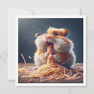 Funny Hamster Dinner Einladung Hamster