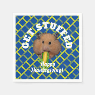 Funny Hamster Erntedank Serviette