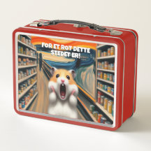 Funny Hamster Screams im Stil von Edvard Munch
