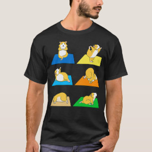 Funny Hamster Yoga Guinea Pig Rodent Neue Premium T-Shirt