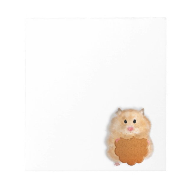Funny Hamster Zeichentabelle Notizblock (Vorderseite)