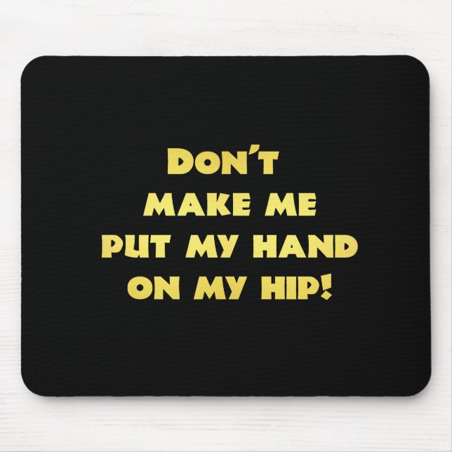 Funny Hand auf Angesagtem Joke Mousepad (Vorne)