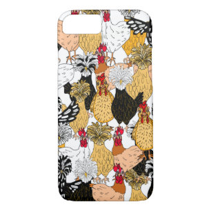 Funny Hand Drawing Cartoon Chickens Case-Mate iPhone Hülle