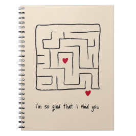 Funny Hand gezeichnet Maze Notebook Valentine Gesc Notizblock