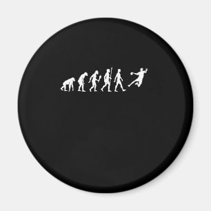 Funny Handball Evolution Handball Player Geschenk Magnet