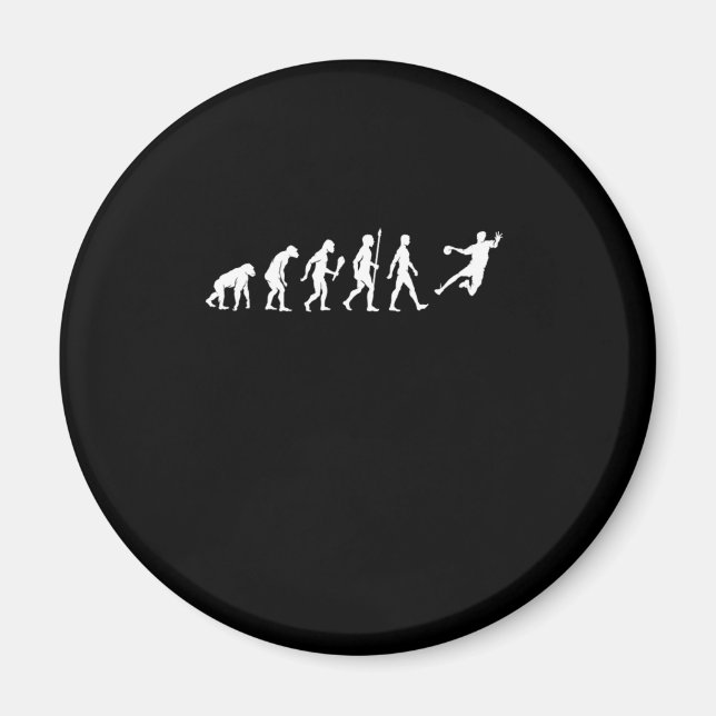 Funny Handball Evolution Handball Player Geschenk  Magnet (Vorne)