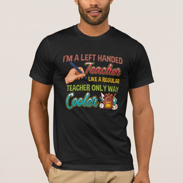 Funny  Handheld Cool Educators School Teacher T-Shirt (Vorderseite)