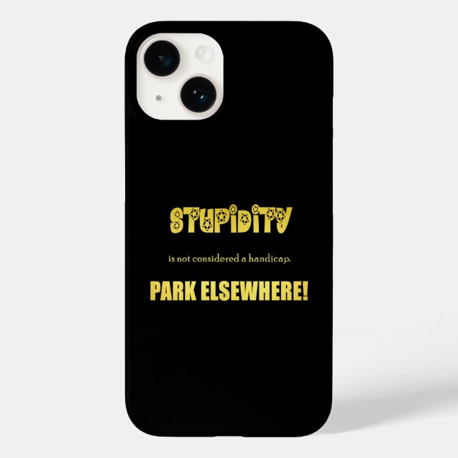 Funny Handicap Parkwitz Case-Mate iPhone 14 Hülle (Rückseite)