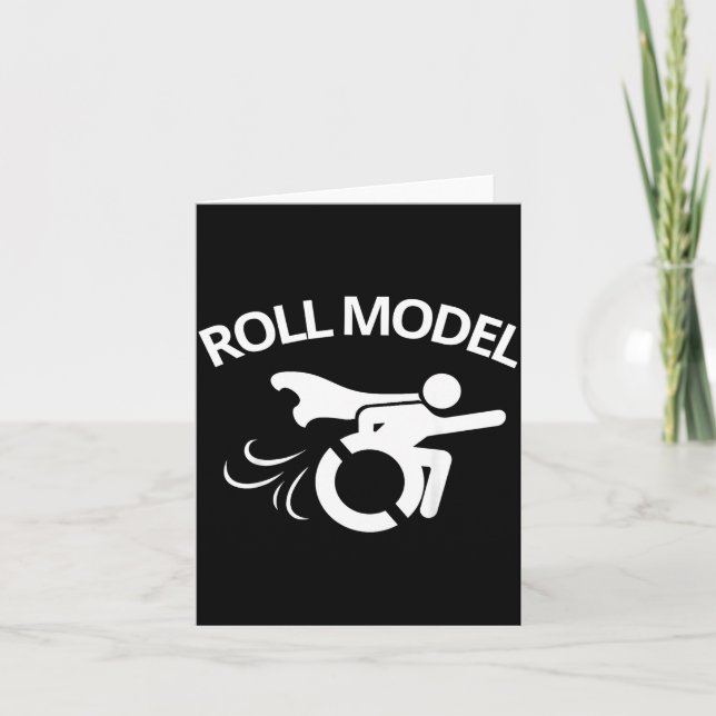 Funny Handicapped Sarcastic Wheelchair  Karte (Vorderseite)