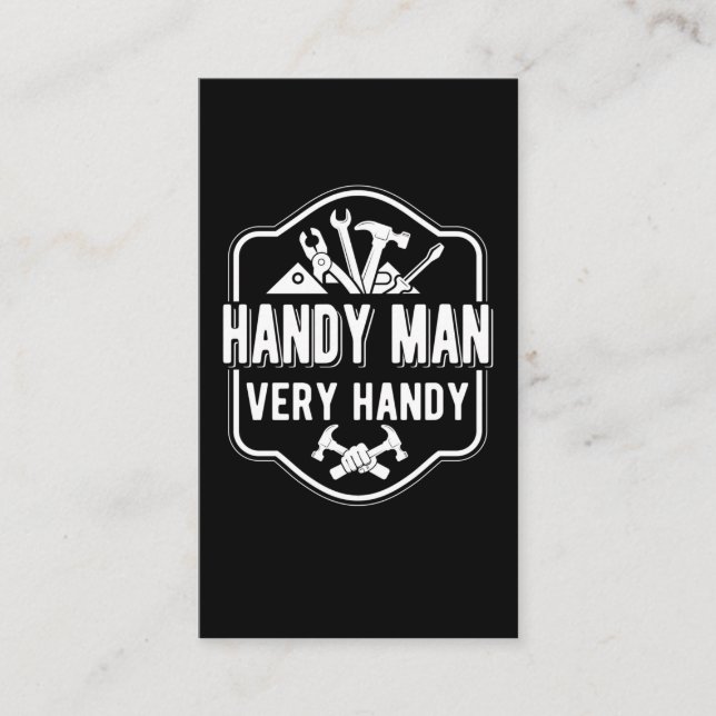 Funny Handman Tools Funny Handyman Visitenkarte (Vorderseite)