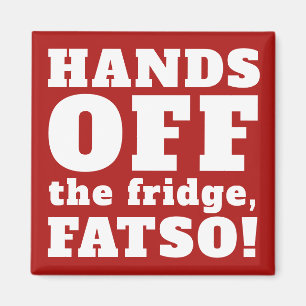 Funny HANDS OFF refrigerator magnet