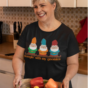 Funny Hangin mit meinen Gnomen Tri-Blend Shirt