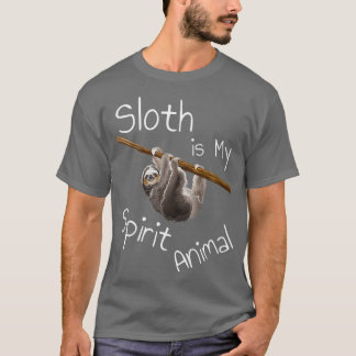 Funny Hanging Sloth Zeichnend Niedliches Geschenk T-Shirt