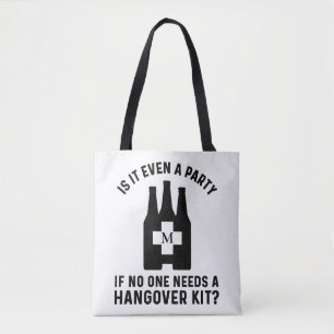 Funny Hangover Kit Mit Monogramm Tasche